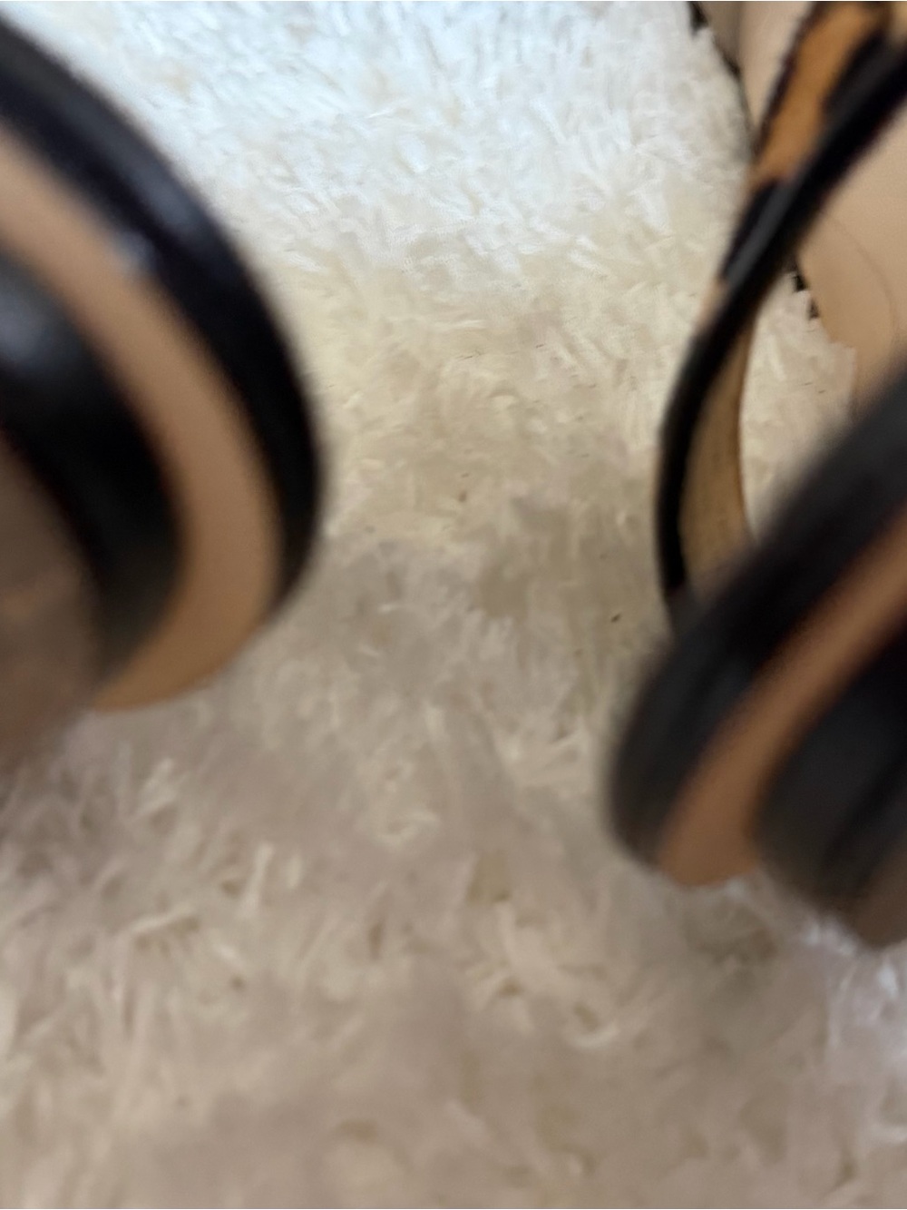 Calvin Klein Leopard Print Ankle-Strap Stiletto Heels - Black & Tan - Picture 8 of 9